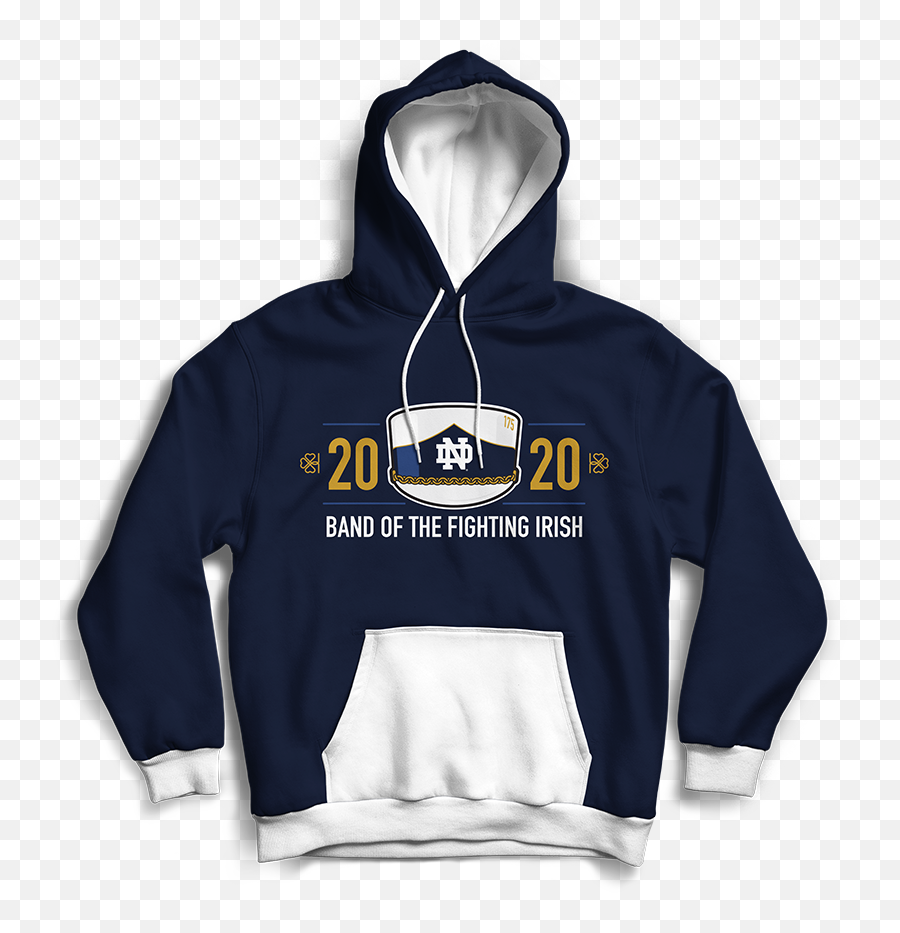 Notre Dame Band Apparel - Nirvana Angel Hoodie White Png,Fighting Irish Icon