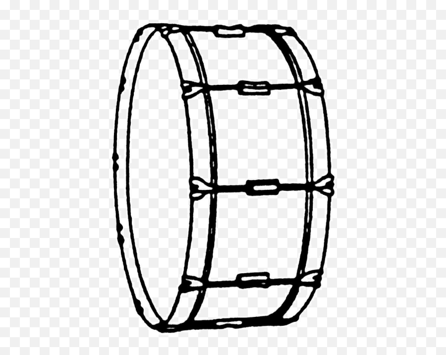 Drums Clipart Marching Band Drum - Drawing Of A Bass Drum Png,Bass Drum Png