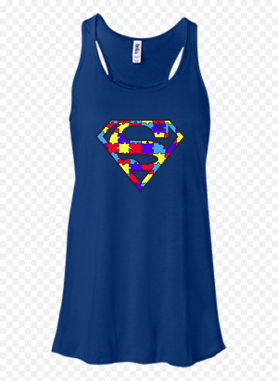 Autism Awareness Superman Logo Light Blue Shirt Hoodie Tank Png With A