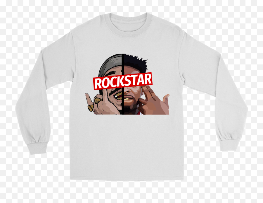 Download 21post Post Malone 21 Savage Rockstar Rap Long - T Png,Post Malone Png