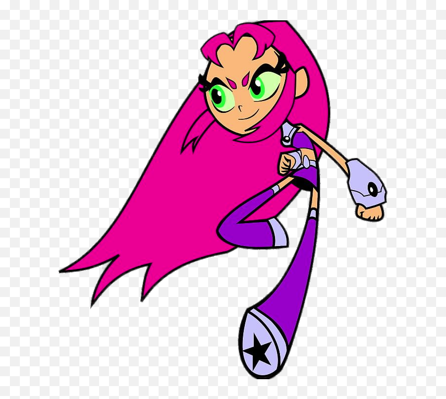 Check Out This Transparent Teen Titans Go Starfire Running - Teen Titans Go Starfire Png,Teen Titans Logo Png