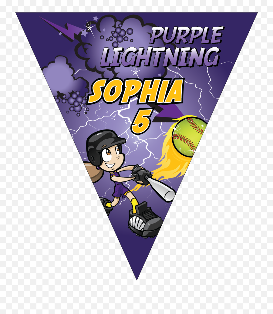 Purple Lightning Triangle Individual - Cartoon Png,Purple Lightning Png