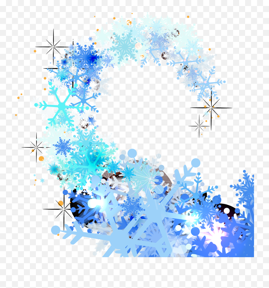 Blue Snowflake Floating Png - Adobe Illustrator,Adobe Illustrator Transparent Background