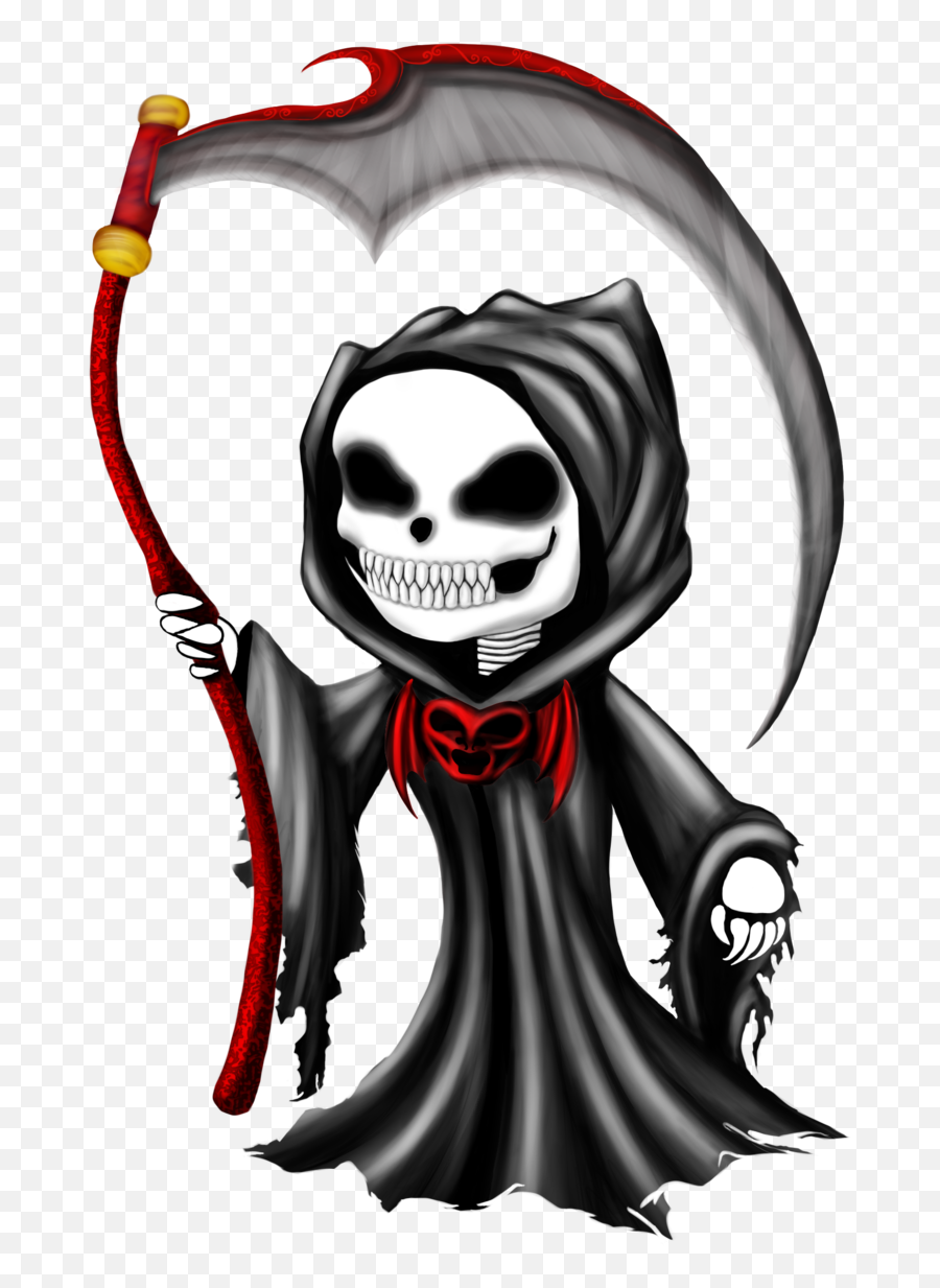 Chibi Grim Reaper By Tarasf - Grim Reaper Chibi Death Png,Grim Reaper Transparent Background