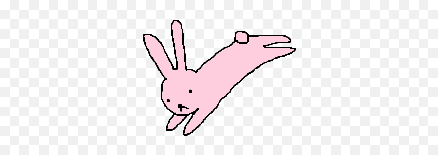 Transparent Pink Rabbit Gif - Pink Bunny Transparent Png,Rabbit Transparent