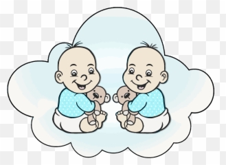Free Icons Png Design Of Cloud Babies - Baby Clipart Twin Boys