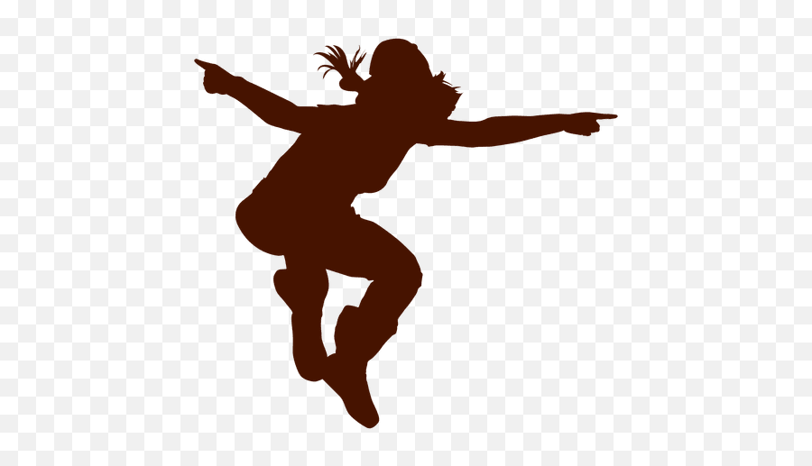 Female Dancer Break Dance Silhouette 3 - Transparent Png Locking Dance Silhouette,Dance Silhouette Png