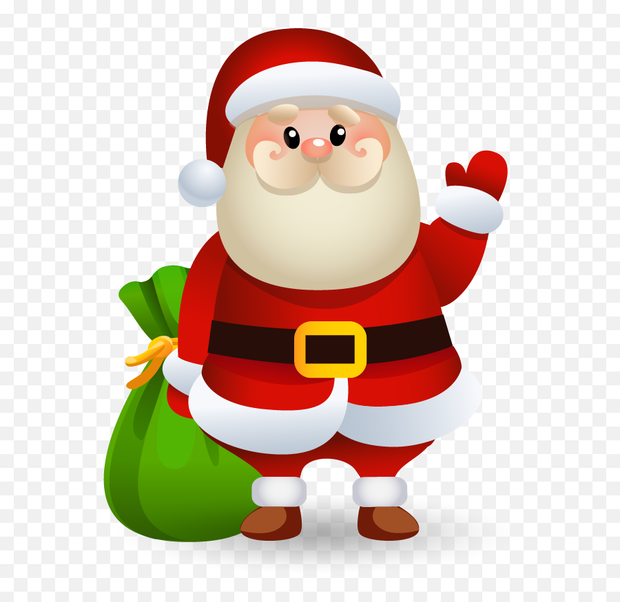 Download Free Vector Material Claus Christmas Santa - Clipart Transparent Background Christmas Png,Cartoon Santa Hat Png