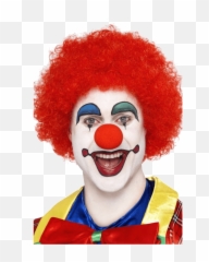 Download Clown With Blue Hair - Red Clown Wig Png,Clown Hair Png
