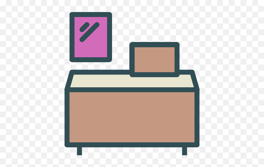 Desk Icon - Swifticons Marketing Colored Clip Art Png,School Desk Png