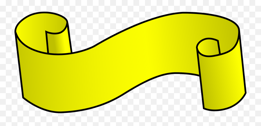 Yellow Ribbon Png Clip Arts For Web - Scroll Clip Art,Yellow Ribbon Png