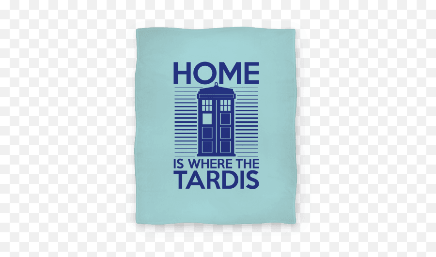 Download Home Is Where The Tardis Blanket - Tardis Tardis Silhouette Png,Home Silhouette Png