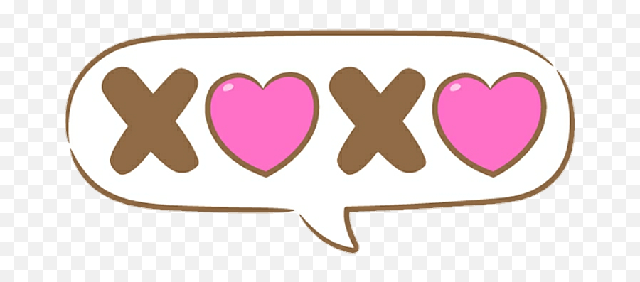 Xoxo Bubble Love Heart - Xoxo Text Bubble Transparent Xoxo Clipart Png,Transparent Text Bubble