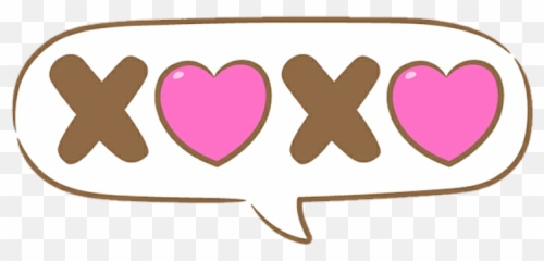 Xoxo Bubble Love Heart - Xoxo Text Bubble Transparent Clipart png