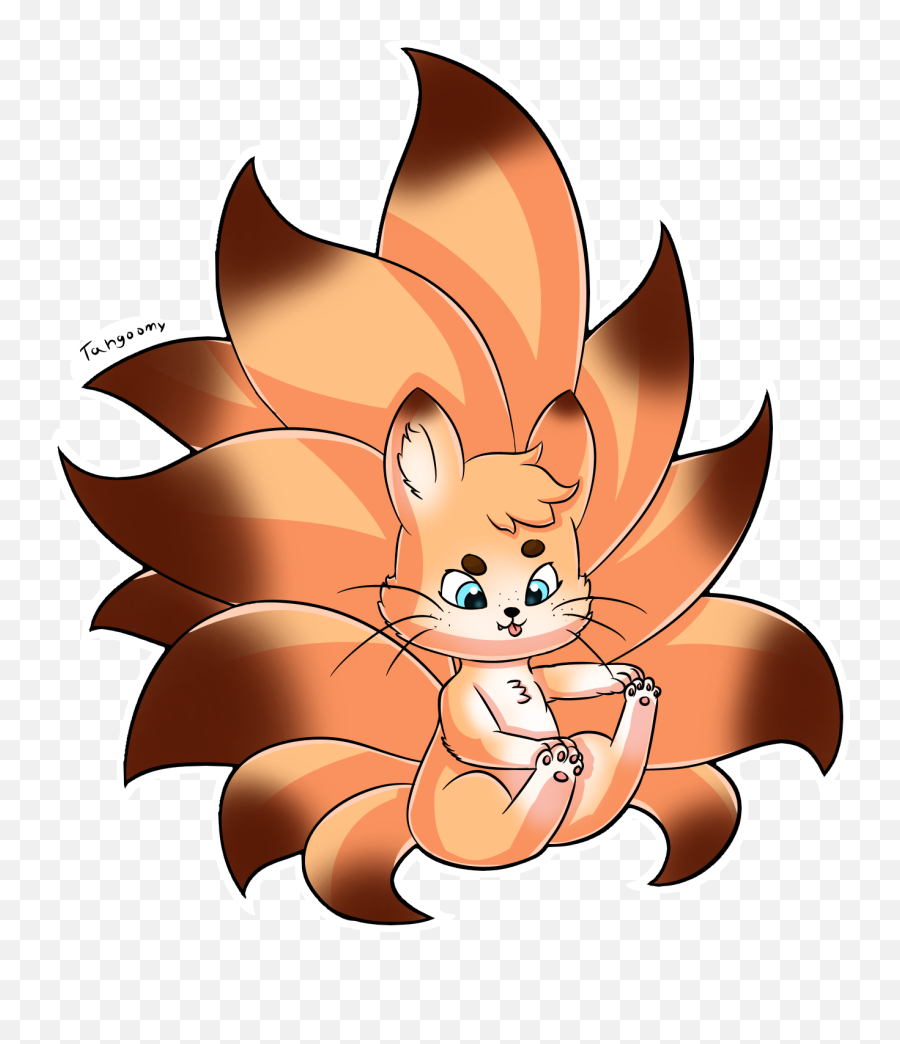 Twelve Tailed Fennec Fox By Tahgoomy - Fur Affinity Dot Net Draw 9 Tailed Fox Easy Png,Fennec Fox Png