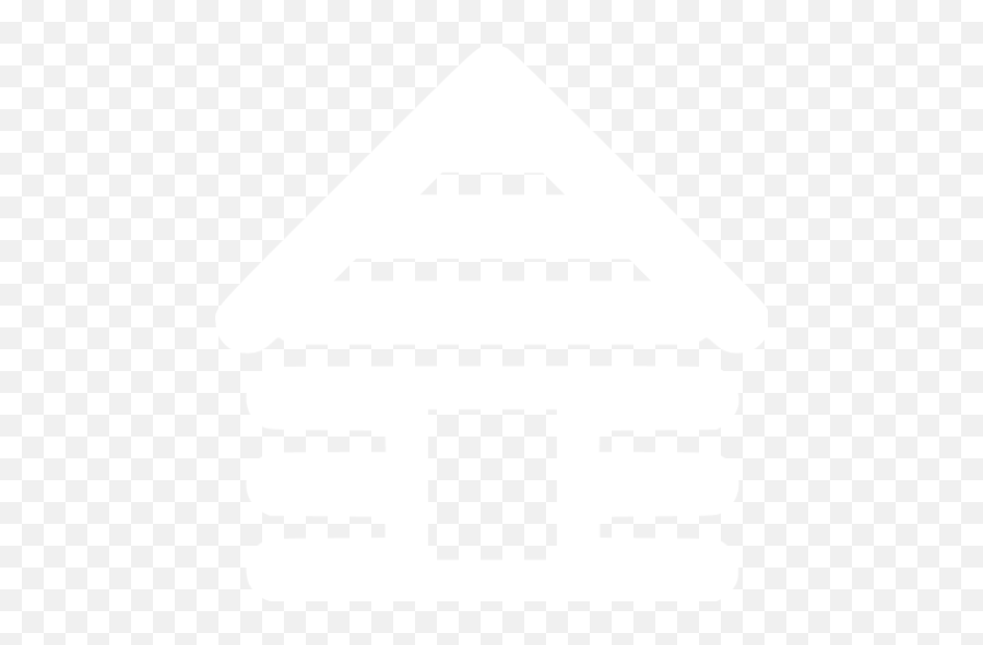 White Log Cabin Icon - Free White Accommodation Icons Sign Png,Cabin Png