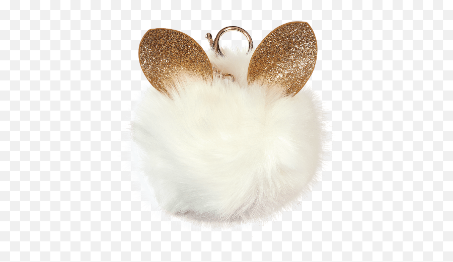 Download Picture Of Glitter Ears Furry Pom - Pom Clip White Fur Clothing Png,Pom Pom Png