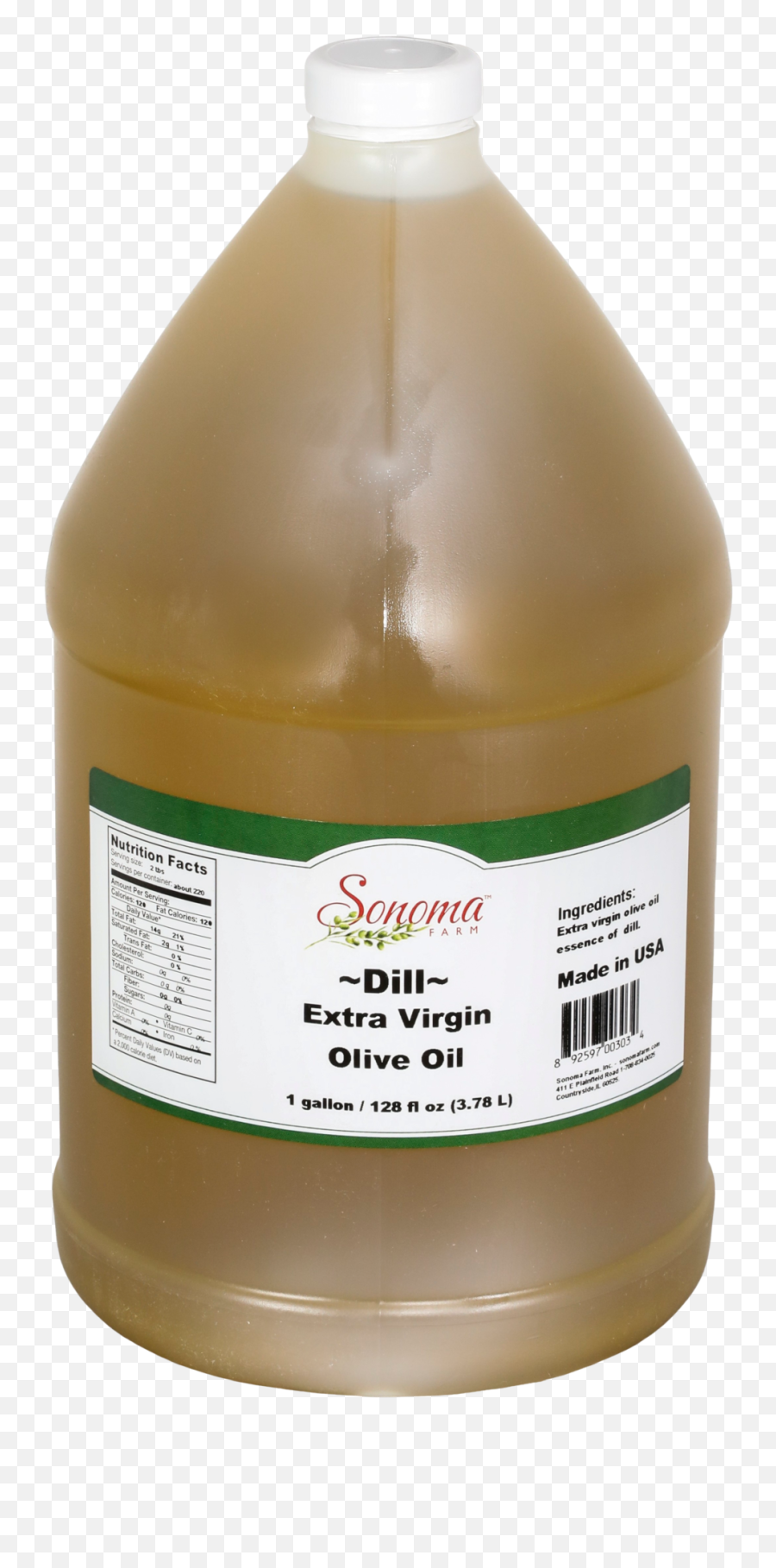 Dill Infused Extra Virgin Olive Oil Bulk 1 Gallon 38 Liters 128oz - Food Service Png,Olive Oil Png