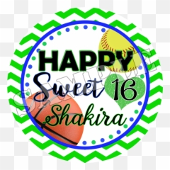 Sweet 16 Sports Theme - Popcorn Party Favors Clip Art Png,Sweet 16 Png