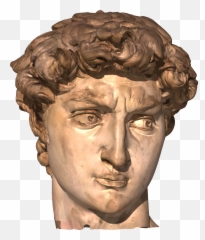 David Statue Transparent Png Clipart - David Head Statue Png,Michelangelo Png