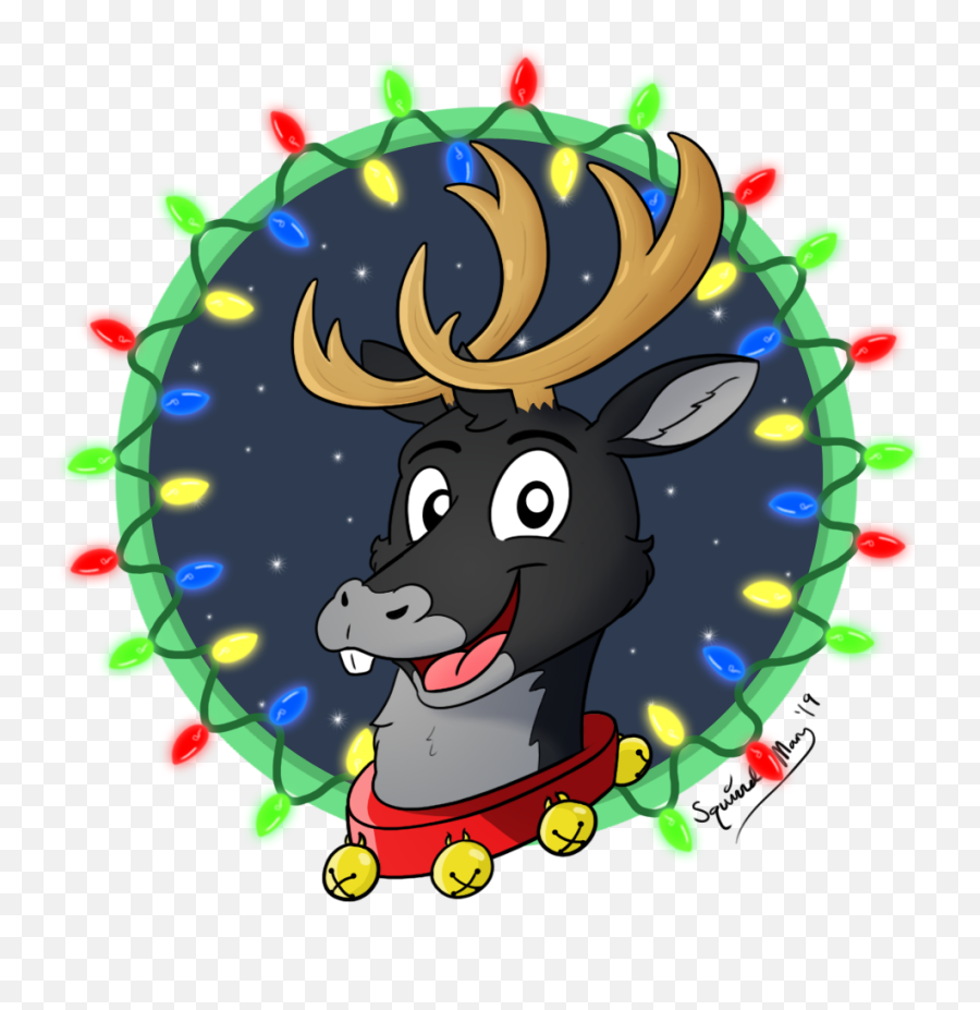 Henry The Squirrelly Reindeer By Squirrelman - Fur Affinity Reindeer Png,Reindeer Transparent Background