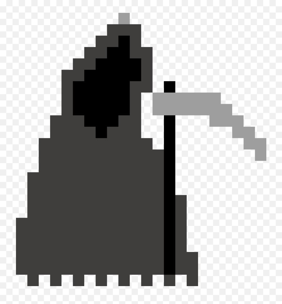 Pixilart - Grim Reaper By Anonymous Cute Pixel Art Grid Easy Png,Grim Reaper Logo