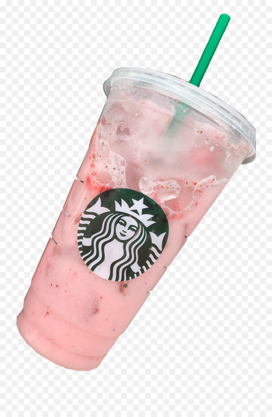Starbucks Pinkitydrinkity Pink Sticker By Tatsroveto - Aesthetic Starbucks Pink Drink Png,Starbucks Transparent Background