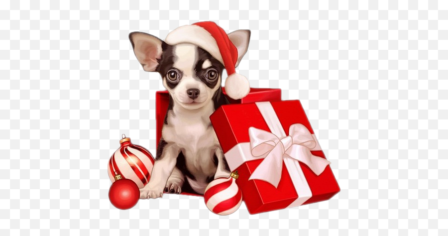 Dalmatian Dog Pug 2018 Chihuahua For New Year - 500x500 Christmas Dog Png,Chihuahua Png