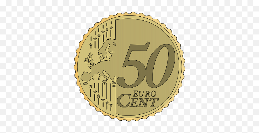 Coin 50 Euro Cent Clipart Transparent - 10 Euro Cent Clipart Png,Cent Png