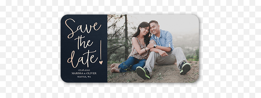 Exclamation Heart 4x8 Photo Card - Honeymoon Png,Shutterfly Png