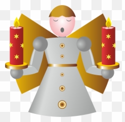 Christmas Angel With Advent Candles Clipart Free Download - Christmas Day Png,Advent Wreath Png