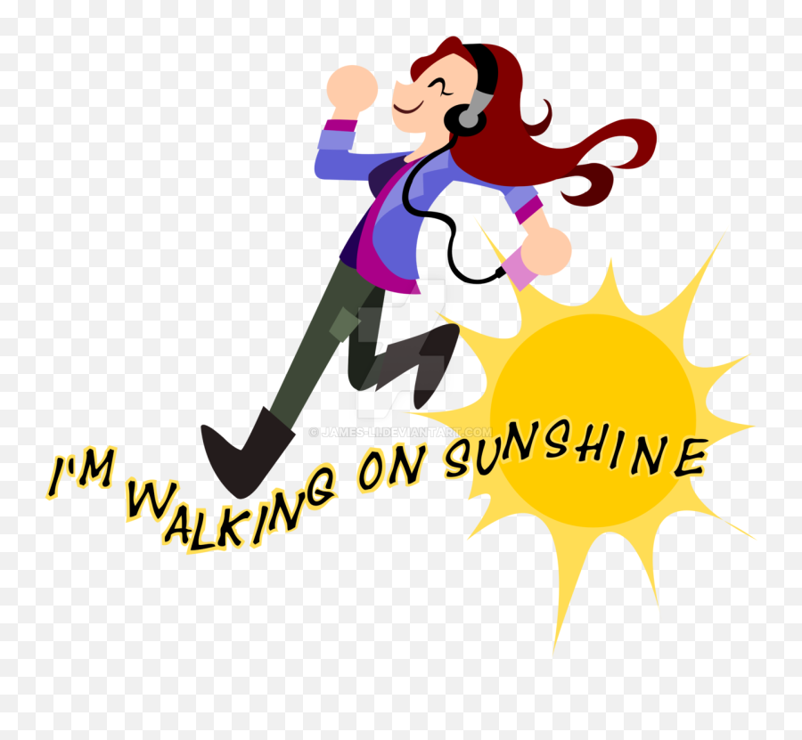 Charlie Bradbury I M - Walking In Sunshine Walking On Sunshine Clipart Png,Sun Shine Png