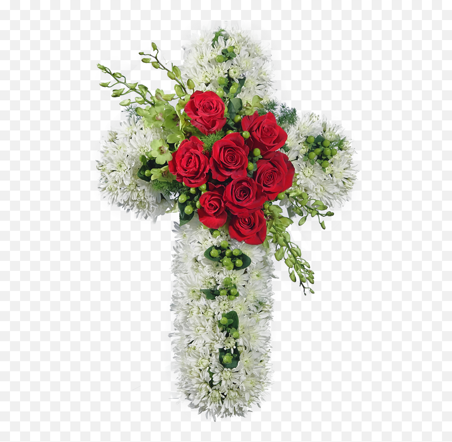 Wreaths Crosses - Floral Png,Rest In Peace Png