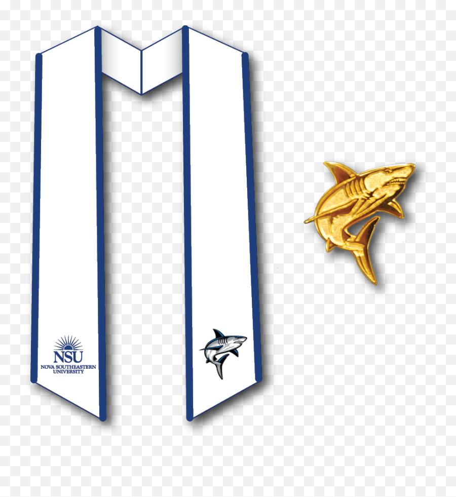 Convocation Stole And Pin - Nsu Shark Png,Southeastern University Logo