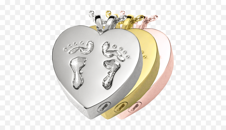 Wholesale Cremation Jewelry Baby Feet Heart - Solid Png,Baby Footprint Png