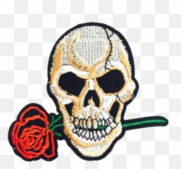 Download Hd Rose - Rose And Skull Png,Png Skull
