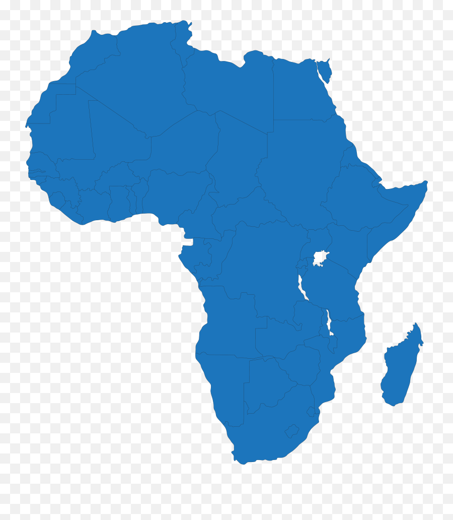 Africa Map Icon Background Png Image Play - Creative Africa Map Logo,Blue Background Icon