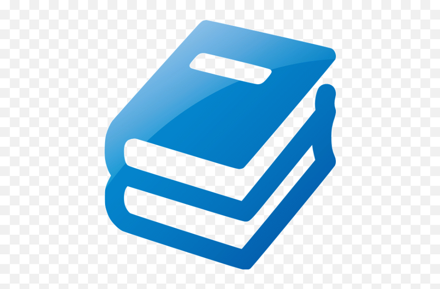 Web 2 Blue Book Stack Icon - Book Icon Png White 512x512 Horizontal,White Website Icon Png