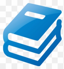 Web 2 Blue Book Stack Icon - Book Icon Png White 512x512 Horizontal,White Website Icon Png