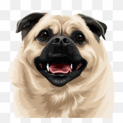 Draw High Quality Vector For Your Pet Any Animals - Happy png