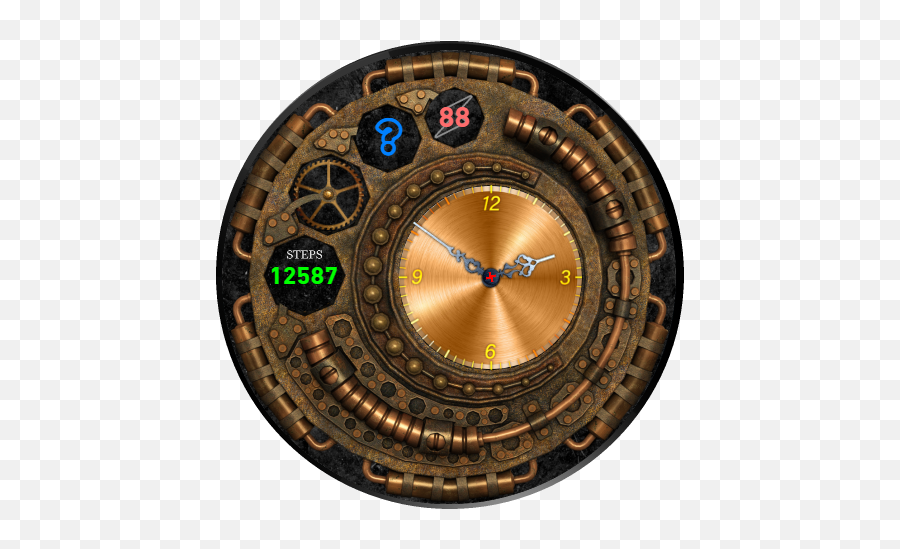 Steampunk By Kingbigjohn1 - Huawei Watch Gt 46mm Amazfit Weird Clock Png,Steampunk Icon Png