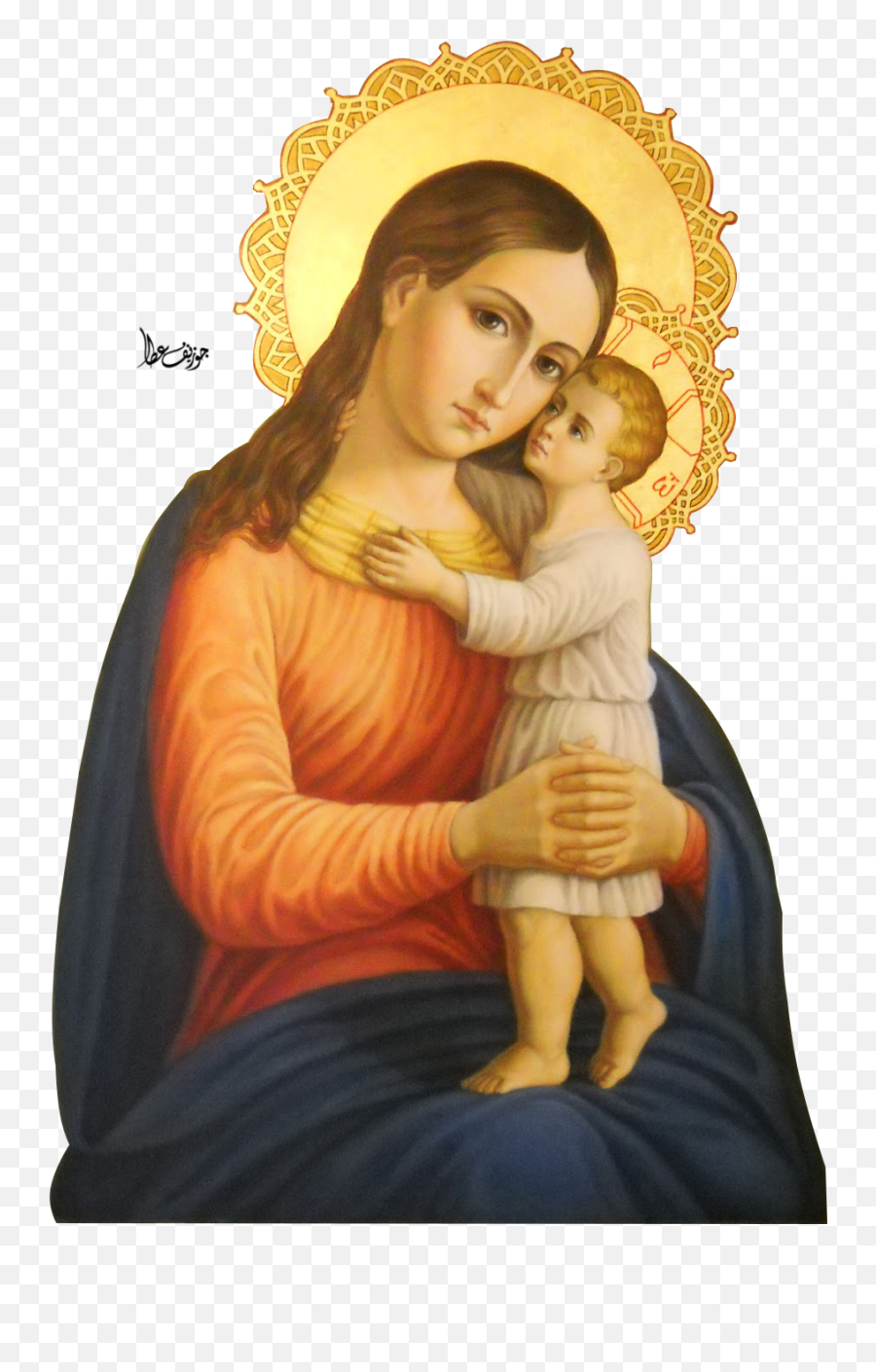 Virgin Mary Png - Baby Jesus And Mary,Virgin Mary Png