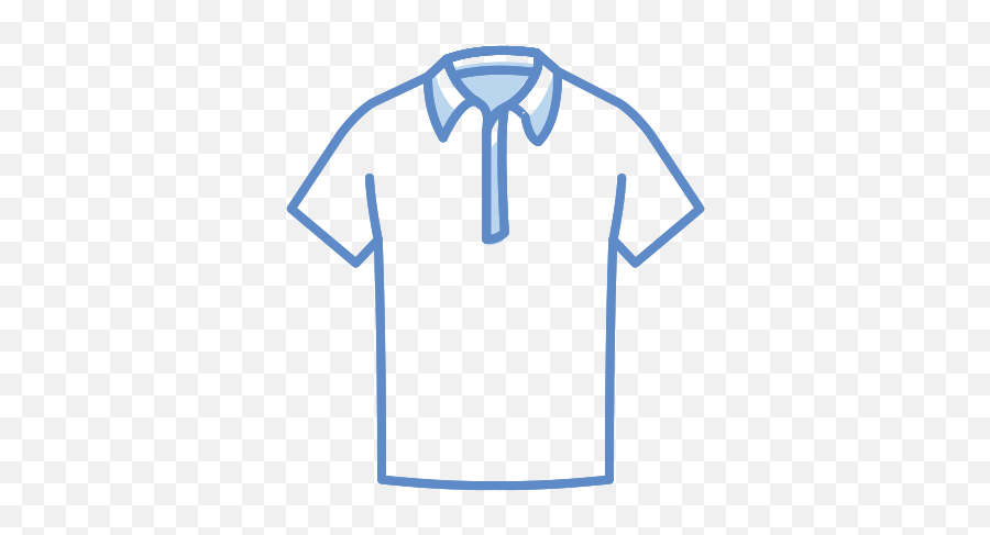 Collared T Shirt Free Icon Of Clothing Icons Stroke Color - Cuello Camisa En Png,T Shirt Icon Png
