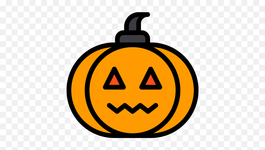 Pumpkin Icon Of Colored Outline Style - Available In Svg Png,Scary Pumpkin Png
