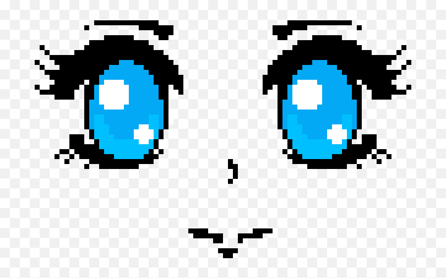 Anime Face Png - Anime Face Pixel Art Anime Eyes Anime Eye Pixel Art,Anime Eyes Transparent