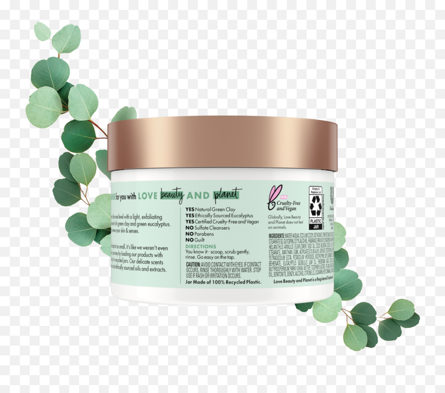 Green Clay U0026 Eucalyptus Body Scrub Love Beauty And Planet - Love Beauty And Planet Beloved Png,Icon Quiz Aqua