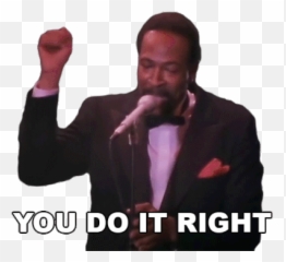 You Do It Right Marvin Gaye Sticker - Gentleman png