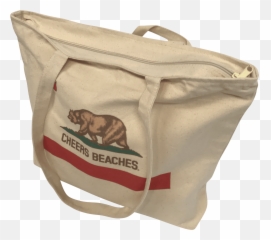 Cheers Beaches California Bear Tote Bag Png
