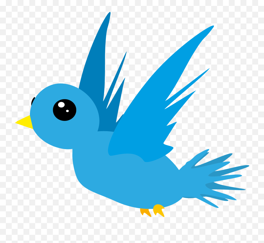 Twitter Bird Png Transparent - Cartoon A Bird Clipart,Twitter Logo Color
