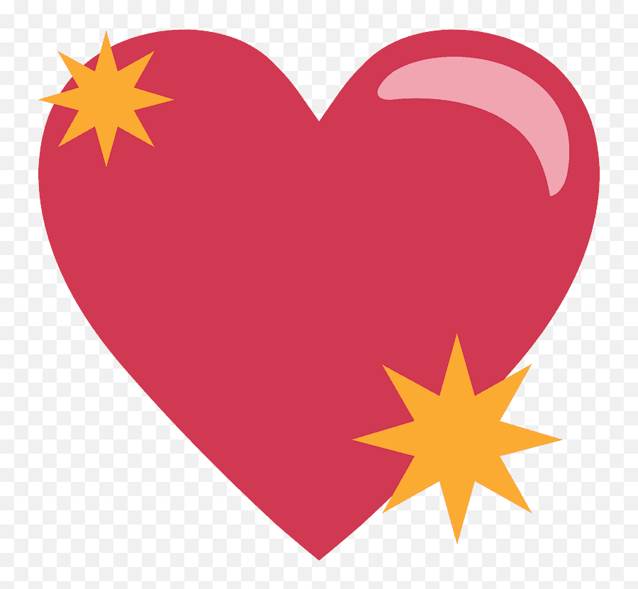 Sparkling Heart Emoji Clipart Free Download Transparent - Girly Png,Twitter Icon Emoji